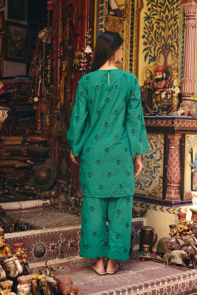 Falak Green Co-ord  Set