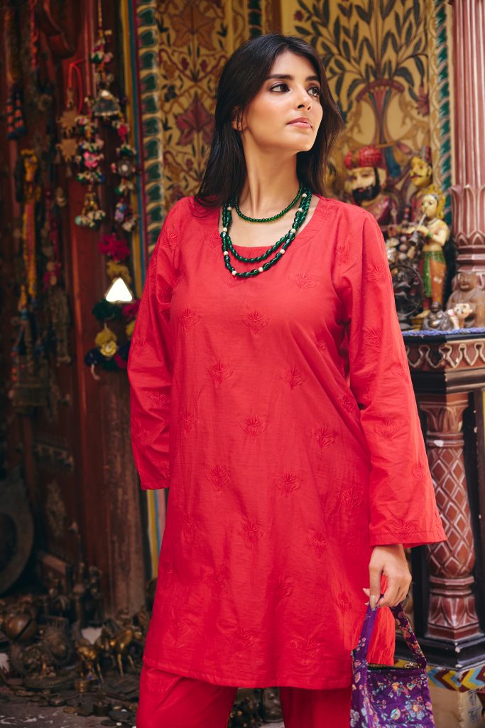 Falak Red Co-ord  Set