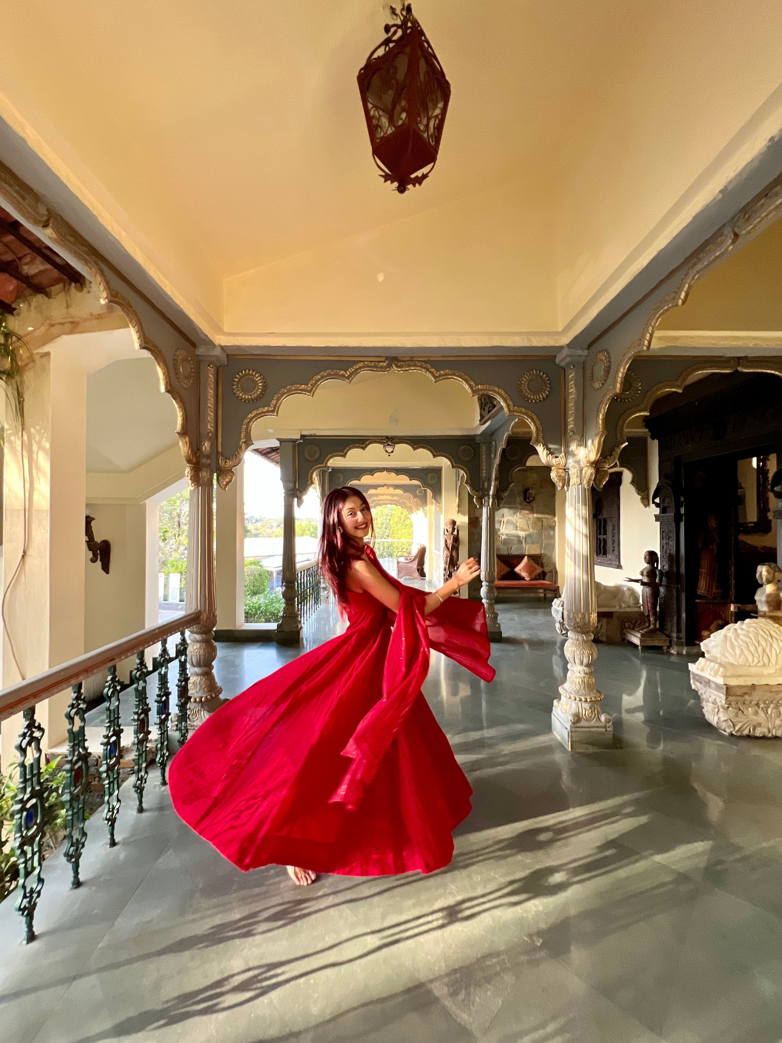 Noori Red Anarkali  Set