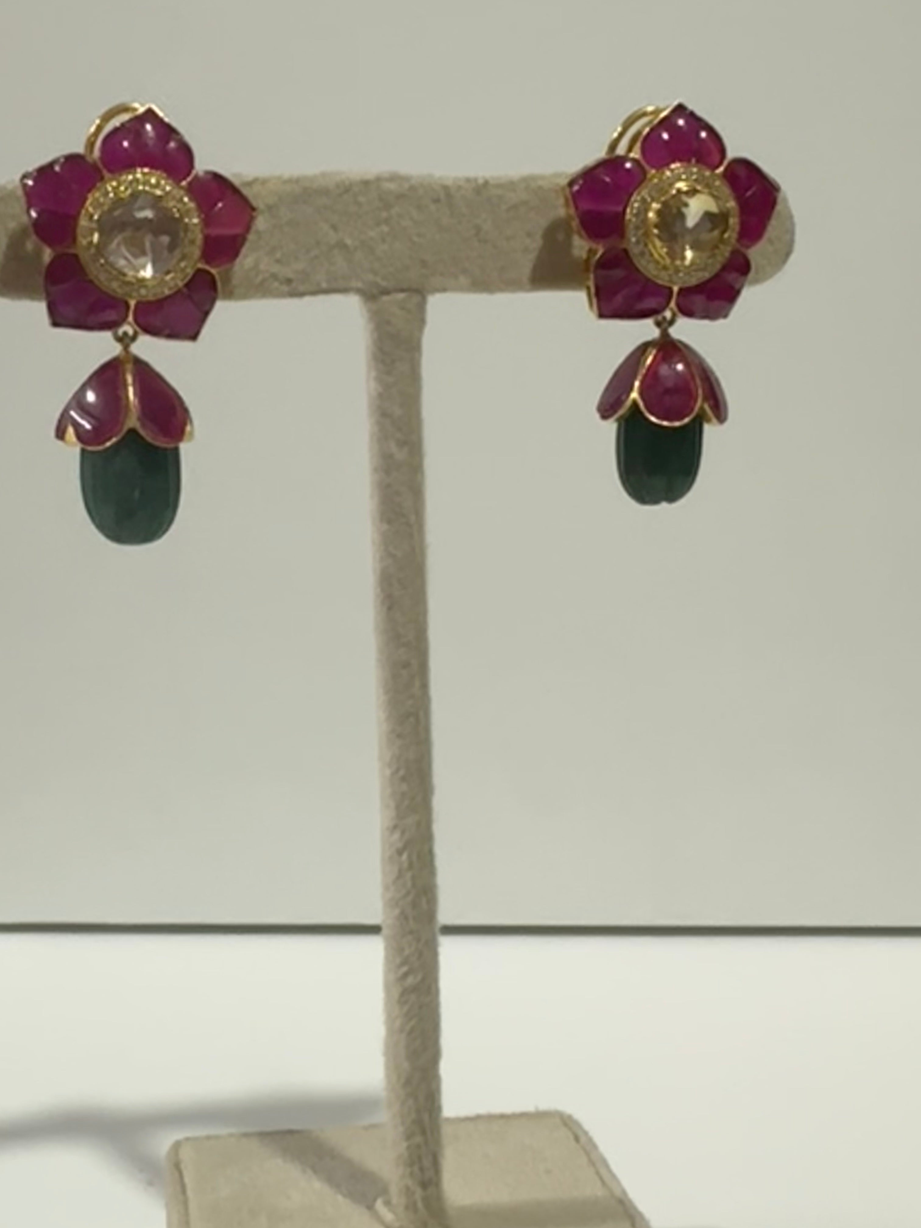 Grace  Red Earrings