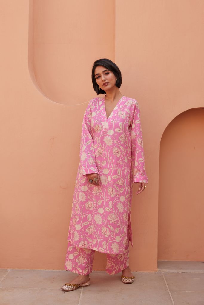 Aqil Pink Co-Ord Set