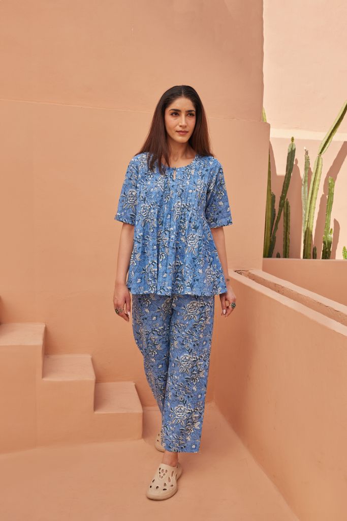 Saba Blue  Co-Ord Set