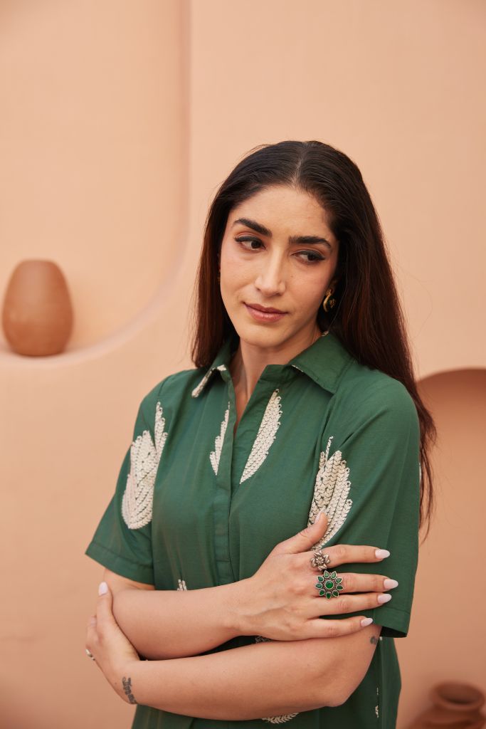 Khalak Green Co-ord Set