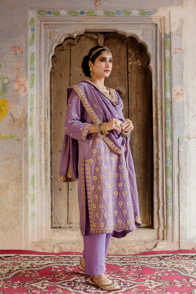 Sweta Purple Set Gulabo Jaipur