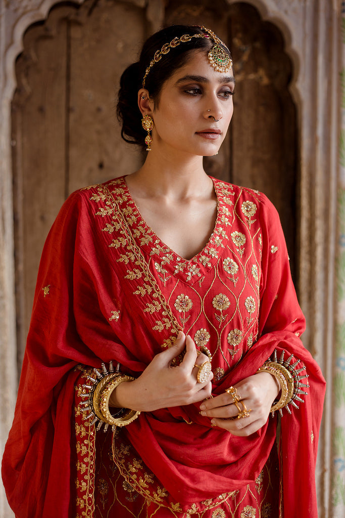 Sweta Red Set Gulabo Jaipur