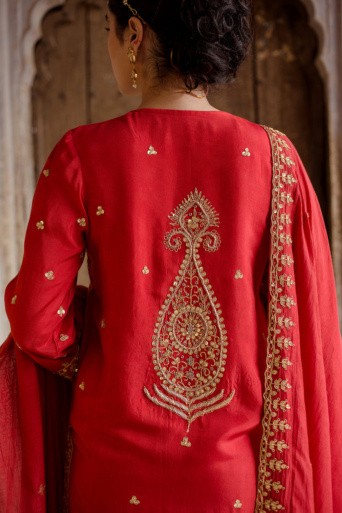 Sweta Red Set Gulabo Jaipur