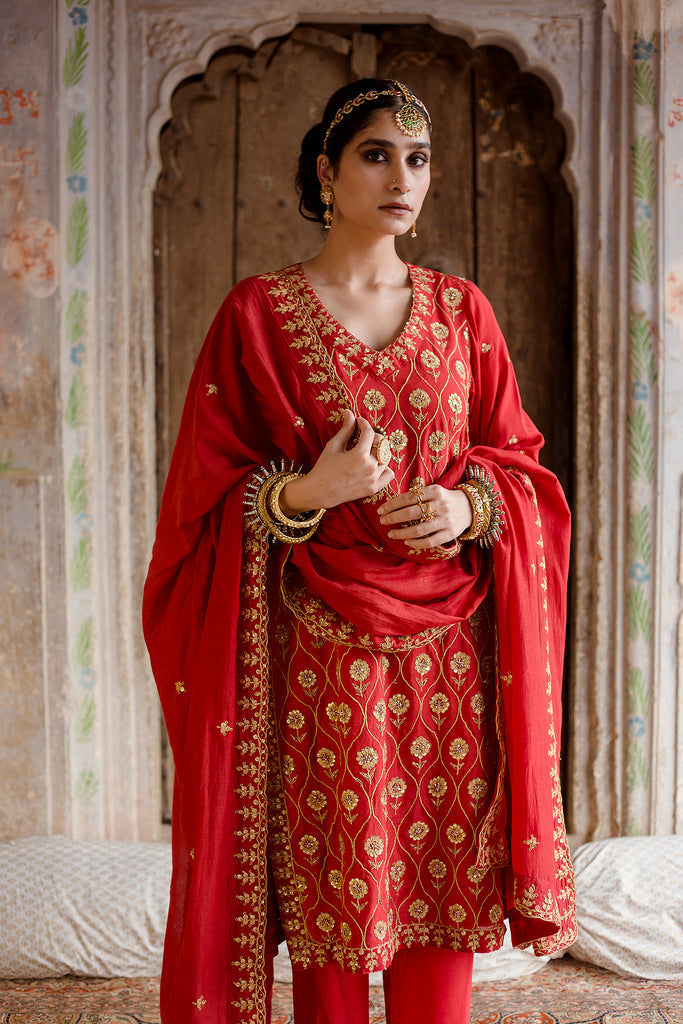 Sweta Red Set Gulabo Jaipur