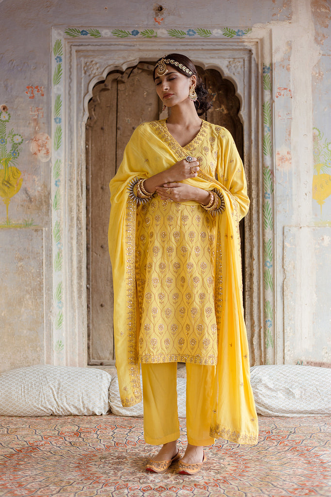 Sweta Yellow Set Gulabo Jaipur
