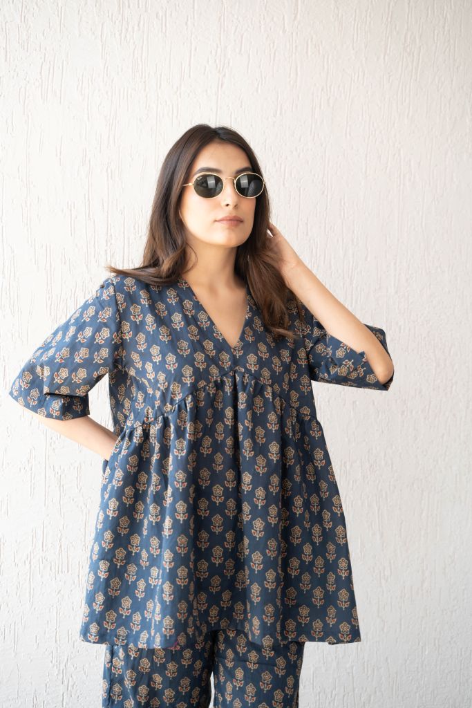 Kajal Blue Co-ord Set