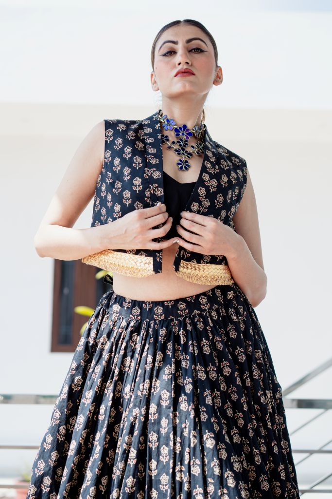 Navya Black Lehenga