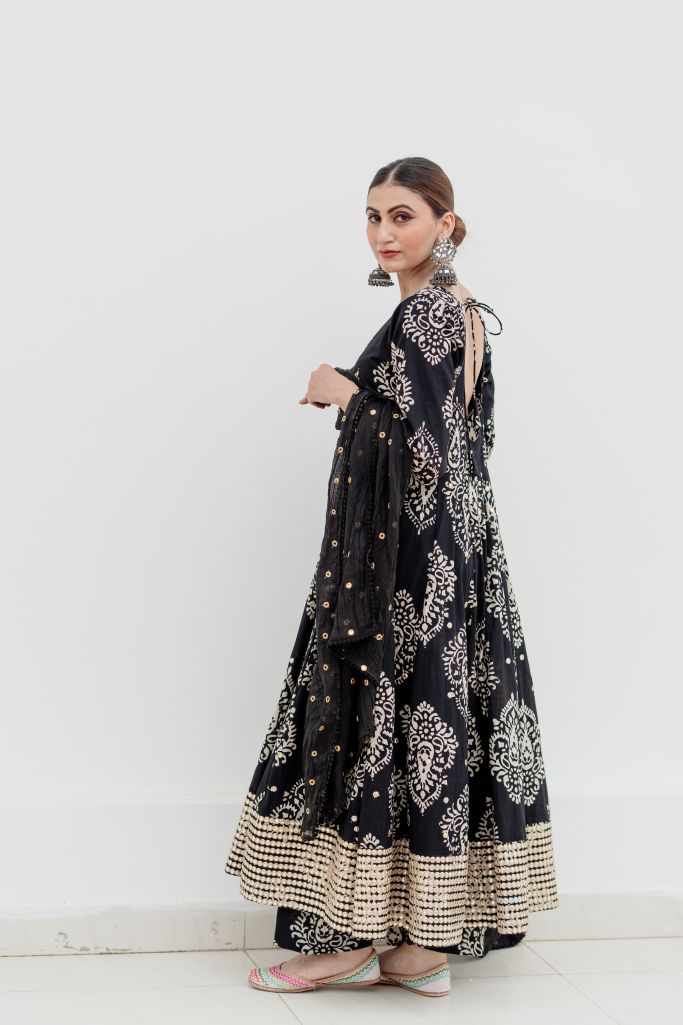 Misri Black Anarkali