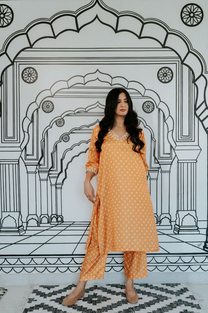 Niroz Yellow Co-Ord Set