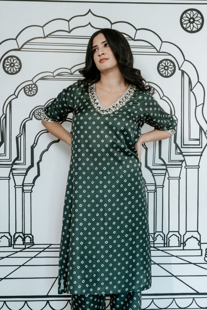 Niroz Emerald Green Co-Ord Set