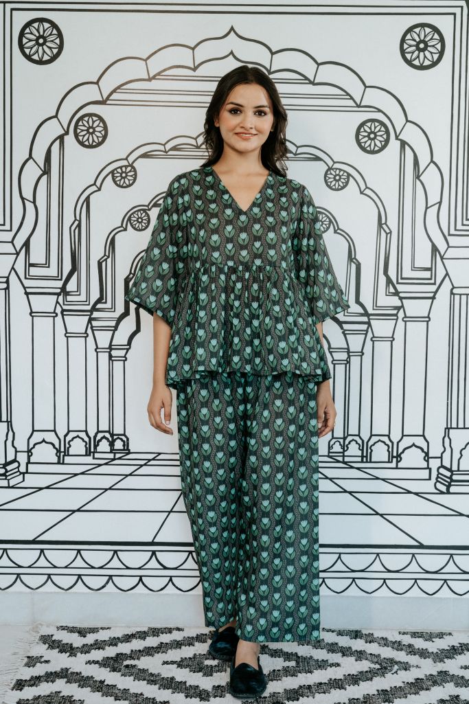 Gifa Emerald Green Co-Ord Set