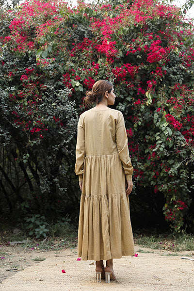 TIA BEIGE DRESS Gulabo Jaipur