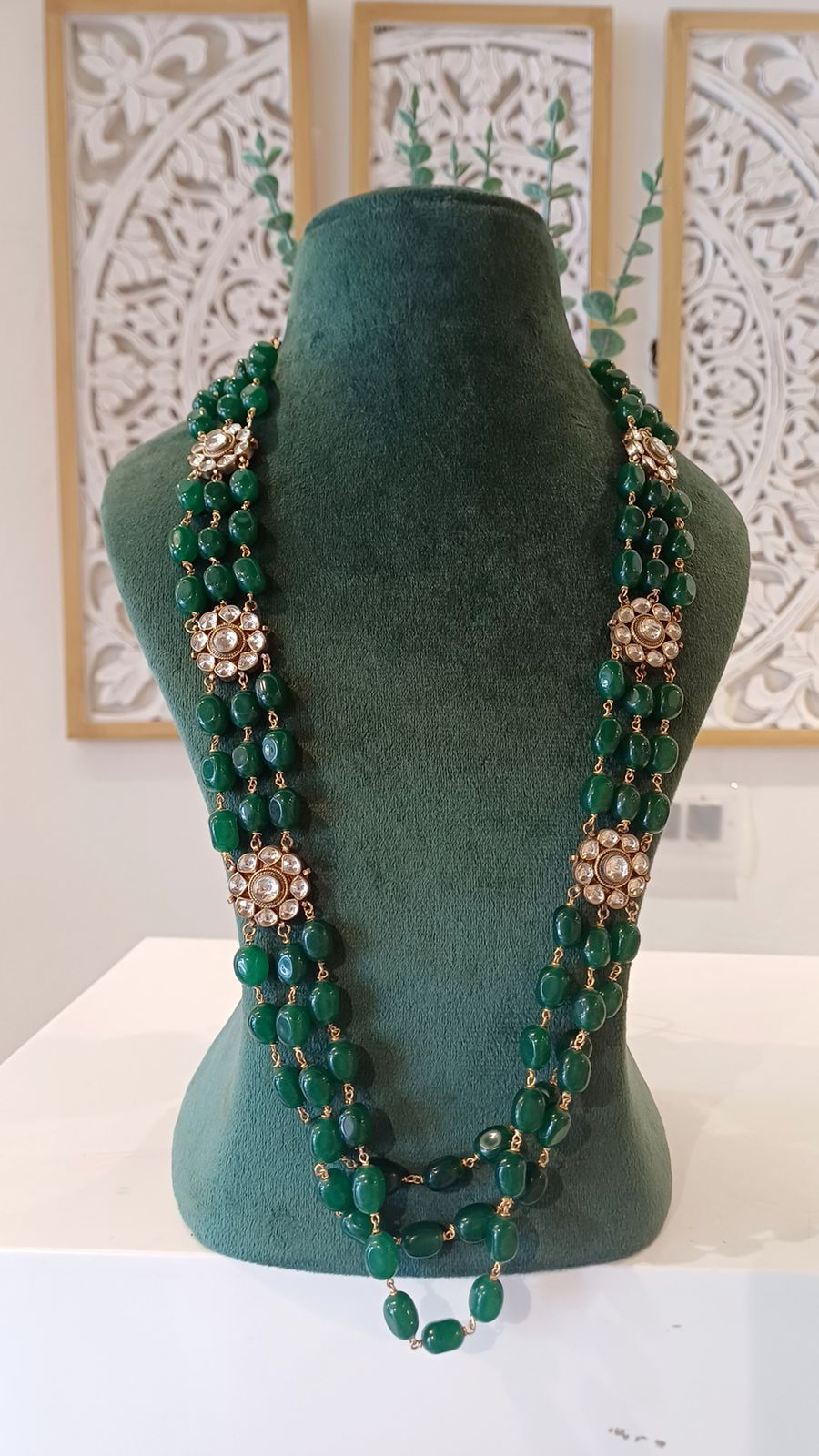 Long Emerald Necklace